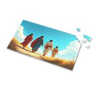 Puzzles For Kids Ages 4-6 Four People Walking On A Path In The Desert. Picture Puzzle Easter Gifts Easter Gifts For Adults(300PCS)