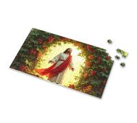 Puzzles For Kids Ages 4-6 Jesus Stands In A Radiant, Fruit-Laden Archway Picture Puzzle Puzzles For Toddlers 2-4 Kids Toys For Girls(1000PCS)