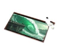 Puzzles For Kids Ages 4-6 Monumental Wave Overwhelms Urban Bridge: A Dramatic Encounter Picture Puzzle Boy Toys Gifts For 5 Year Old Girls(300PCS)