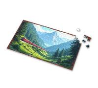 Puzzles For Kids Ages 4-6 Mountain Serenity: A Journey Through Nature'S Landscape Picture Puzzle Gifts For 5 Year Old Girls Toys Under 10 Dollars(500PCS)