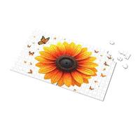 Puzzles For Kids Ages 4-6 Sunflower And Butterflies: A Bright Summer Scene Picture Puzzle Puzzle Jigsaw Puzzles 1000 Pieces For Adults(300PCS)