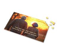 Puzzles For Kids Ages 4-6 Two People Walk Hand In, Enjoying The Sunset Picture Puzzle 4 Year Old Girl Birthday Gifts 300 Piece Puzzle(500PCS)