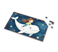 Puzzles For Kids Ages 4-6 Whale Ride Under The Starry Night Sky Picture Puzzle Gifts For 5 Year Old Girls Toys Under 10 Dollars(300PCS)