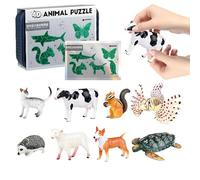 Puzzles for - Learning Activities with Realistic 3D Models | Educational Animal Puzzle | For Boys and Girls Christmas Birthday Classroom Easter Travel Party Rewards School