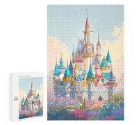 Puzzles for Teenagers 1000 PCS Cinderella Castle Fantasy Puzzles for Teenagers Difficult Challenge Train Your Brain And Hands Brainteaser Family Games 1000 PCS
