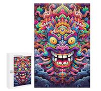 Puzzles for Teenagers 1000 PCS Colorful Demon Mask Artwork-1 Jigsaw for Teenagers Enhance Memory Challenging To Complete Challenging Game Toys 1000 PCS