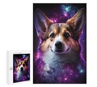 Puzzles for Teenagers 1000 PCS Corgi in Space Jigsaws for Adults Puzzle Pattern Assembly Challenging To Complete Family Fun & Game Night 1000 PCS
