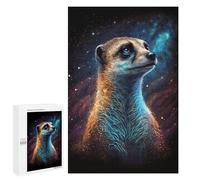 Puzzles for Teenagers 1000 PCS Cosmic Meerkat Art Print Jigsaws for Adults Puzzle Pattern Assembly Challenging To Complete Family Fun & Game Night 1000 PCS