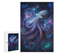 Puzzles for Teenagers 1000 PCS Cosmic Octopus Art Print-2 Jigsaws for Adults Puzzle Pattern Assembly Challenging To Complete Family Fun & Game Night 1000 PCS