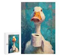Puzzles for Teenagers 1000 PCS Duck with Toilet Paper Roll-2 Puzzle For Teenagers Staycation Kill Time for Birthday, Chrismas Family Fun & Game Night 1000 PCS