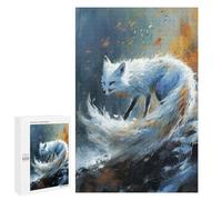 Puzzles for Teenagers 1000 PCS Ethereal Kitsune Jigsaws for Adults Puzzle Pattern Assembly Challenging To Complete Family Fun & Game Night 1000 PCS