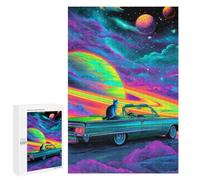 Puzzles for Teenagers 1000 PCS Galactic Car Ride Adventure Puzzles for Teenagers Difficult Challenge Train Your Brain And Hands Brainteaser Family Games 1000 PCS