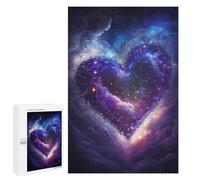 Puzzles for Teenagers 1000 PCS Galactic Love Heart Jigsaws for Adults Puzzle Pattern Assembly Challenging To Complete Family Fun & Game Night 1000 PCS