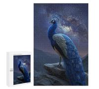 Puzzles for Teenagers 1000 PCS Galactic Peacock Majesty -1 Puzzle For Teenagers Staycation Kill Time for Birthday, Chrismas Family Fun & Game Night 1000 PCS