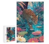 Puzzles for Teenagers 1000 PCS Jaguar in Amazon Rainforest Puzzle For Teenagers Analysis And Logic Difficult And Challenge Great Gift for Gaming 1000 PCS