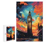 Puzzles for Teenagers 1000 PCS London's Vibrant Skyline -1 Puzzles for Teenagers Difficult Challenge Train Your Brain And Hands Brainteaser Family Games 1000 PCS
