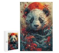 Puzzles for Teenagers 1000 PCS Magical Panda Artwork Puzzle For Teenagers Analysis And Logic Difficult And Challenge Great Gift for Gaming 1000 PCS