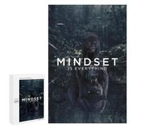 Puzzles for Teenagers 1000 PCS Mindset Black Panther Jigsaws for Adults Puzzle Pattern Assembly Challenging To Complete Family Fun & Game Night 1000 PCS