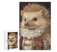 Puzzles for Teenagers 1000 PCS Royal Hedgehog Portrait-2 Jigsaws for Adults Puzzle For Family Fun Help The Brain Exercise Great Gift for Gaming 1000 PCS