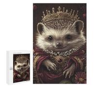 Puzzles for Teenagers 1000 PCS Royal Hedgehog Portrait Jigsaws for Adults Puzzle For Family Fun Help The Brain Exercise Great Gift for Gaming 1000 PCS