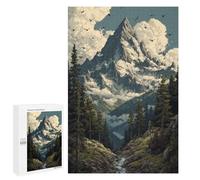 Puzzles for Teenagers 1000 PCS Snow-Capped Mountain Peaks Puzzle For Teenagers Analysis And Logic Difficult And Challenge Great Gift for Gaming 1000 PCS