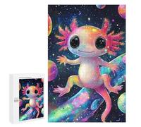 Puzzles for Teenagers 1000 PCS Space Axolotl Adventure Puzzle For Teenagers Analysis And Logic Difficult And Challenge Great Gift for Gaming 1000 PCS