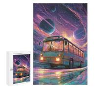Puzzles for Teenagers 1000 PCS Space Bus Adventure Jigsaw for Teenagers Enhance Memory Challenging To Complete Challenging Game Toys 1000 PCS