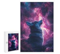 Puzzles for Teenagers 1000 PCS Wolf Howling at Galaxy Puzzles for Teenagers Difficult Challenge Train Your Brain And Hands Brainteaser Family Games 1000 PCS