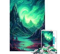 Puzzles for Teenagers 1000 Piece Aurora Mirage Jigsaw 1000 Pieces Educational Toy Difficult Challenge Christmas Birthday Gifts (38x26cm)