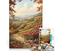 Puzzles for Teenagers 1000 Piece Autumn Harvest, Hands-on Game, Staycation Kill Time, with Matching Poster And Trivia Sheet 50x75cm