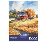 Puzzles for Teenagers 1000 Piece Autumn Homestead Charm Puzzles for Adults Toy Wall Decor Analysis And Logic Challenging Game Gifts 38x26cm/1000pcs
