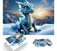 Puzzles for teenagers 1000 Piece baby blue dragon Spielzeug für die ganze Familie Heimdekoration Spielzeug38x26cm