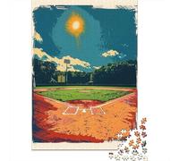 Puzzles for Teenagers 1000 Piece Baseball Field Art Print Puzzles for Adults Brain Teaser Game Improve Memory Fun Activities at Home 70x50cm/1000pcs