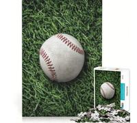 Puzzles for Teenagers 1000 Piece Baseball on Green Grass, Brain Teaser Game, Challenging To Complete, Deal As Gifts for The Whole Family 38x52cm