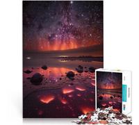 Puzzles for teenagers 1000 Piece Beach Aurora Analysis and logic 26x38cm is ideal as gifts for the whole family Suitable for and 14