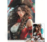 Puzzles for Teenagers 1000 Piece Beautiful Pirate Siren, Brain Teaser Game, Challenging To Complete, Deal As Gifts for The Whole Family 50x75cm