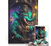 Puzzles for Teenagers 1000 Piece Biopunk Elephant Elixer, Brain Teaser Game, Challenging To Complete, Deal As Gifts for The Whole Family 50x75cm