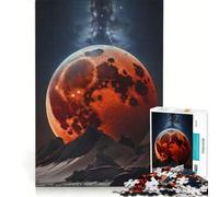 Puzzles for Teenagers 1000 Piece Blood Moon Awoken Eclipse, Brain Teaser Game, Challenging To Complete, Deal As Gifts for The Whole Family 38x26cm