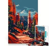 Puzzles for Teenagers 1000 Piece Bryce Canyon Utah USA Neat Cut Decor Creative Fun Toy Peace Game Play Christmas Art Piece (50x75cm)