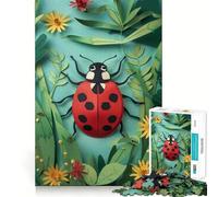 Puzzles for Teenagers 1000 Piece Bug Paper Craft Neat Cut Decor Creative Fun Toy Peace Game Play Christmas Art Piece (38x26cm)
