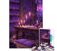 Puzzles for Teenagers 1000 Piece Candlelight Witchcraft Room Relax Games Learning Educational Toys Secret Santa Gifts Precision Cutting (Size 38x26cm)