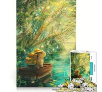 Puzzles for Teenagers 1000 Piece Capybara's Forest River Journey, Hands-on Game, Staycation Kill Time, with Matching Poster And Trivia Sheet 50x75cm