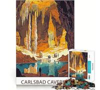 Puzzles for Teenagers 1000 Piece Carlsbad Caverns National Park Neat Cut Decor Creative Fun Toy Peace Game Play Christmas Art Piece (38x26cm)