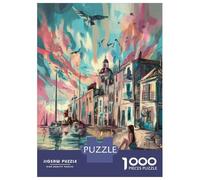 Puzzles for Teenagers 1000 Piece Colorful Coastal Serenity Jigsaw for Adults Brain Teaser Game Analysis And Logic Challenging Game Gifts 70x50cm/1000pcs