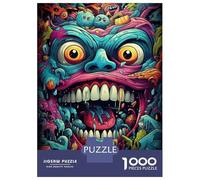 Puzzles for Teenagers 1000 Piece Colorful Monster Art Print Jigsaws for Adults Toy Wall Decor Perfect Decoration Unique Birthday And Xmas Gifts 52x38cm/1000pcs
