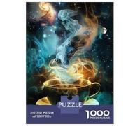 Puzzles for Teenagers 1000 Piece Cosmic Coffee Cup Art Print Jigsaws for Adults Relax Games Perfect Decoration Challenging Game Gifts 38x26cm/1000pcs