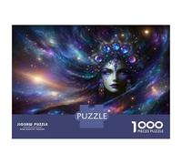Puzzles for Teenagers 1000 Piece Cosmic Goddess Art Print Jigsaw Puzzle Relaxing Games Difficult Challenge Fun Activities at Home 70x50cm/1000pcs