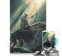Puzzles for Teenagers 1000 Piece Cursed Cavalry Last Stand, Educational Game, Difficult Hard, Artists' Collection, Fine Arts 50x75cm