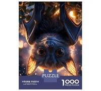 Puzzles for Teenagers 1000 Piece Cute Bat Hanging Upside Down Puzzles for Adults Toy Wall Decor Analysis And Logic Challenging Game Gifts 52x38cm/1000pcs