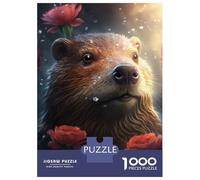Puzzles for Teenagers 1000 Piece Cute Beaver Puzzles for Adults Toy Wall Decor Analysis And Logic Challenging Game Gifts 70x50cm/1000pcs
